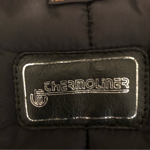 First Gear Black Leather Motorcycle Jacket Womens L with Removable Thermolining - Picture 10 of 16